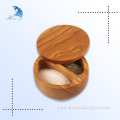 Promotion kitchen custom design wooden Bamboo salt box